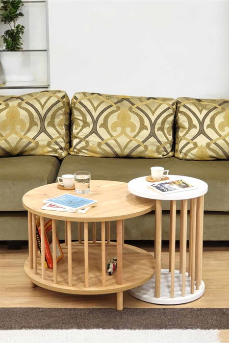 Hanah Home Peka-Set108 - Roble Zafiro y Blanco